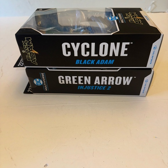 McFarlane DC Multiverse Injustice 2 Green Arrow Figure 7" Cyclone Black Adam Lot - Picture 12 of 15